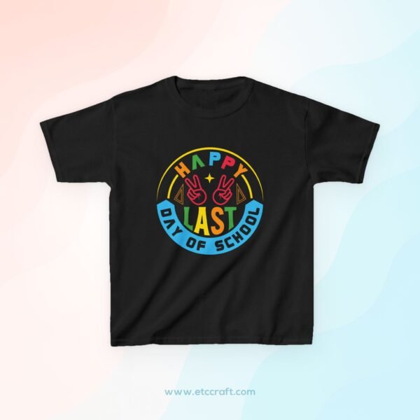 Kids Last Day of School Tee, Fun Summer Kickoff Shirt, Youth Cotton T-Shirt, Happy Celebration Outfit, School Break Top, Kids [...]