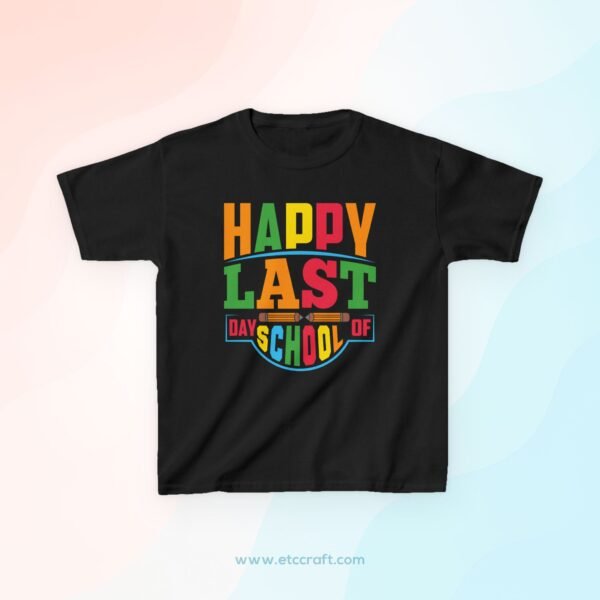 Kids Last Day of School Tee | Fun Summer Celebration T-Shirt, Exciting Graduation Shirt, Kids Apparel, School Memories, Gift for Kids